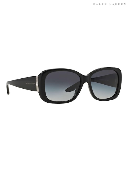 Ralph Lauren Black Oval Oversized Sunglasses (C61480) | 9,973 UAH