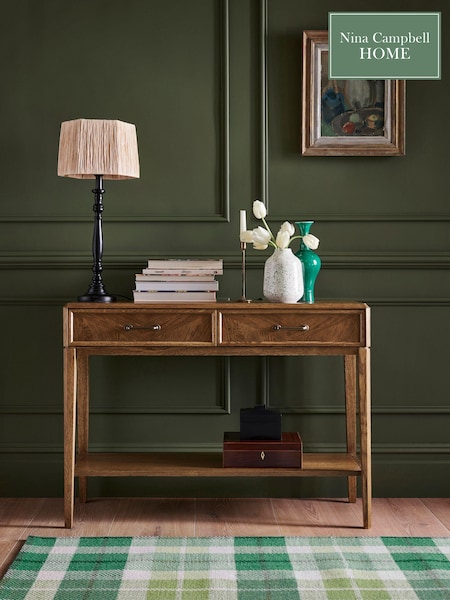 Nina Campbell Dark Oak Tedworth Console Table (C62466) | €631