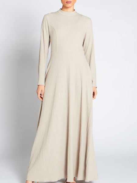 Aab Nude Textured Maxi Dress (C62576) | €97