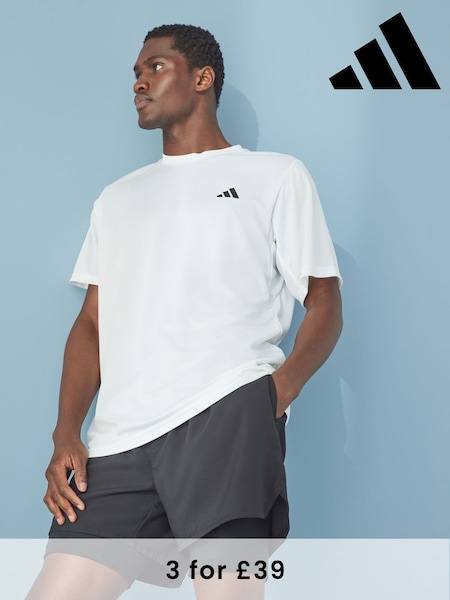 أبيض - Adidas Train Essentials Training T-shirt (C62867) | ‏96 ر.س.‏