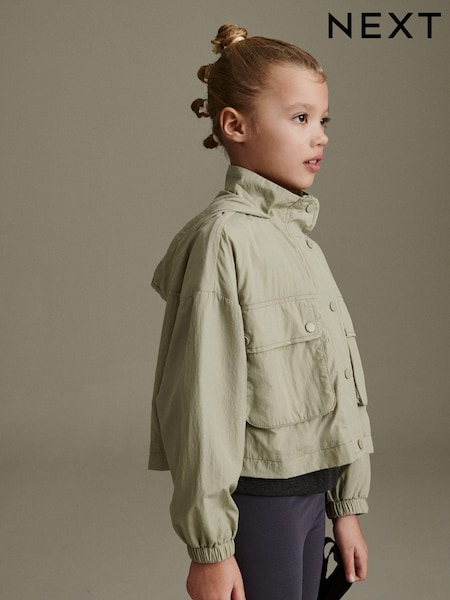 Sage Green Shower Resistant Crop Cagoule (3-16yrs) (C63231) | €7 - €9