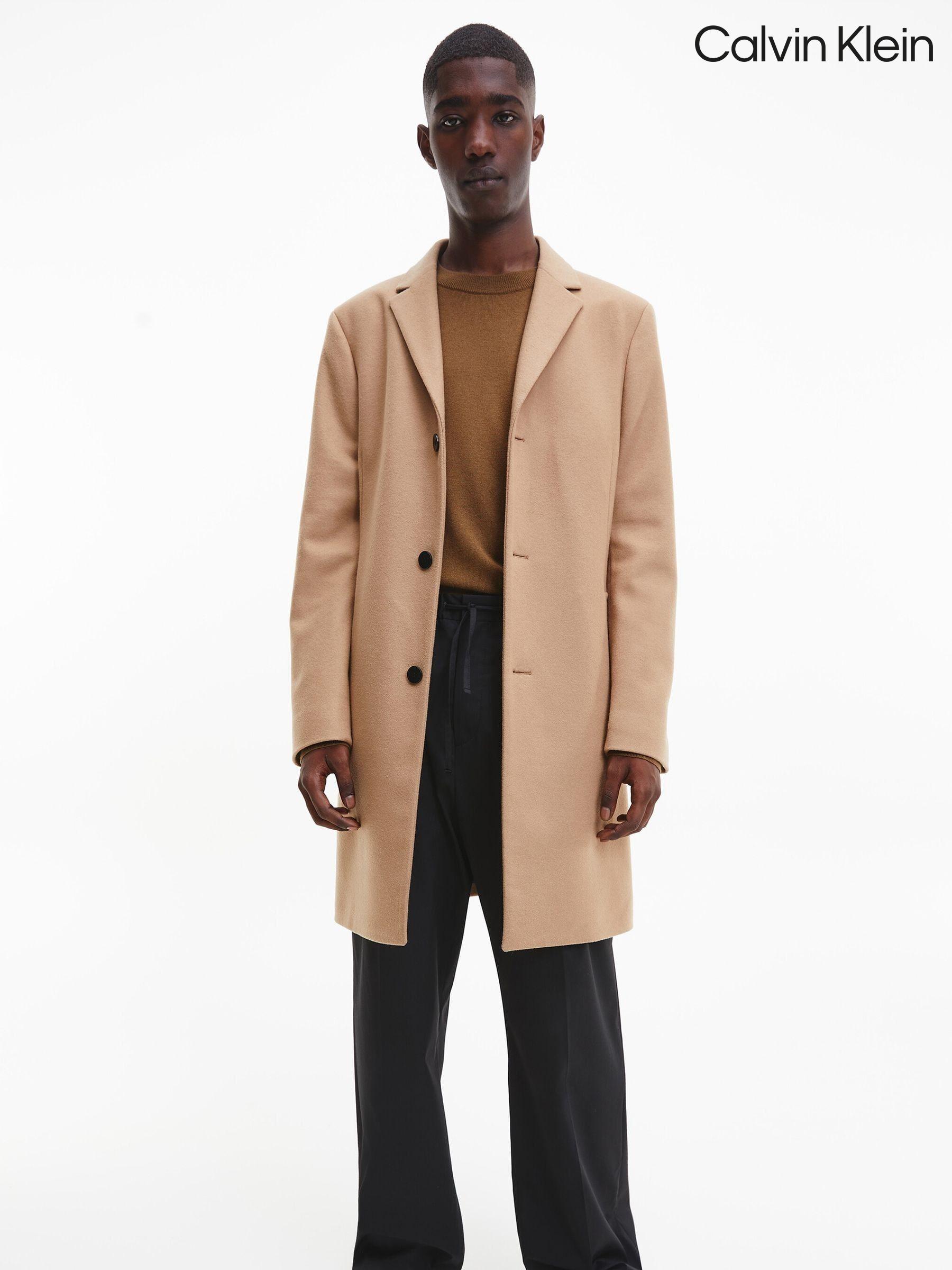 Men s Calvin Klein Overcoat Long Premiumbrands Next Ireland