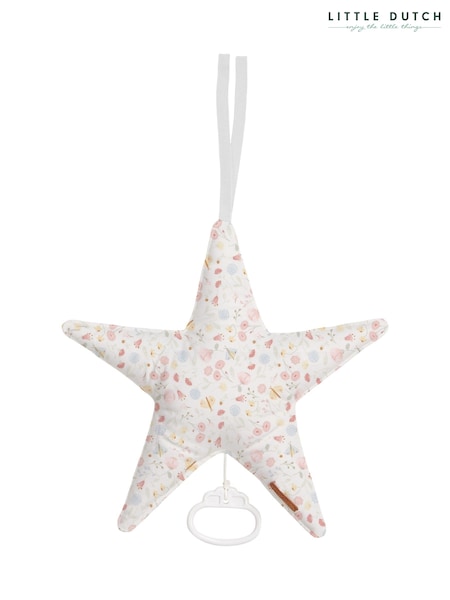 Little Dutch Pink Star-Shaped Flowers & Butterflies Music Box (C63608) | €35
