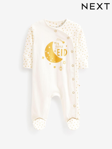 White Baby Eid Sleepsuit (0mths-2yrs) (C64173) | € 2