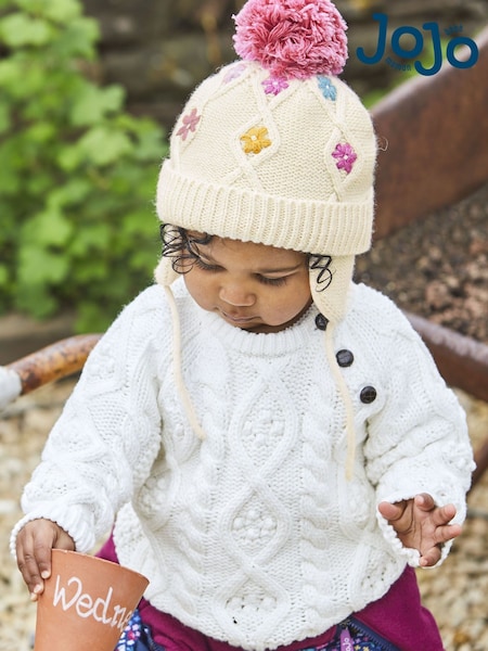 Jojo Maman Bébé Cosy Cable Jumper (C64341) | €41 - €45