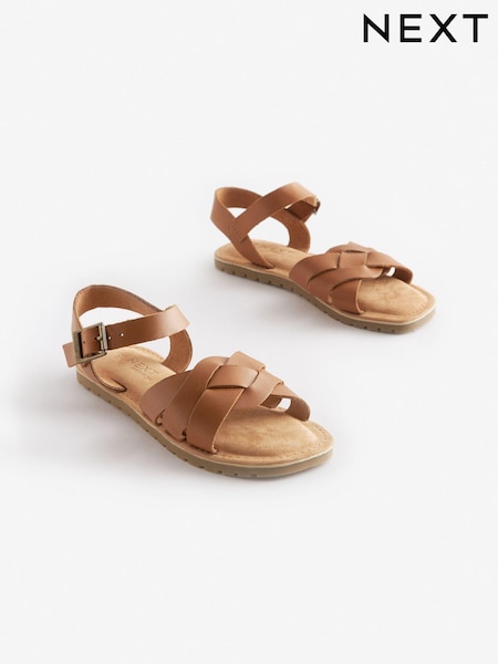 Rjava - Woven Leather Sandals (C64711) | € 19 - € 25