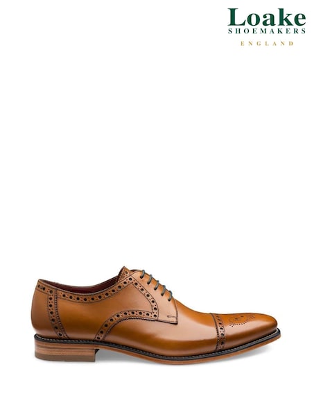 Loake Foley Calf Leather Semi Brogue Shoes (C65114) | €322