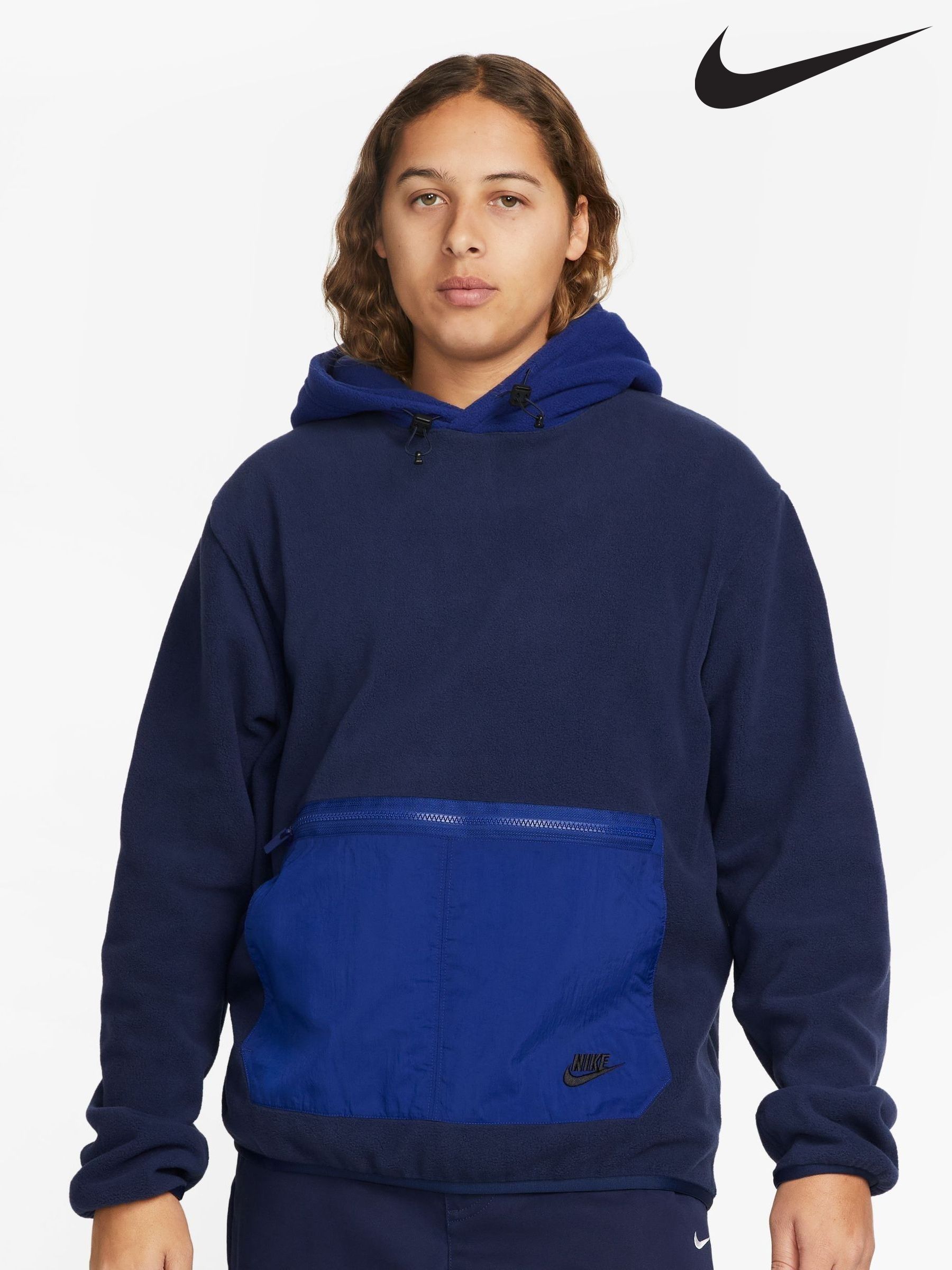 Clearance Hoodies Nike Blue Colour Block Sportswear Next Latvia