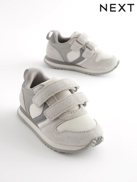 Stone Standard Fit (F) Double Strap Trainers (C65659) | €13 - €14
