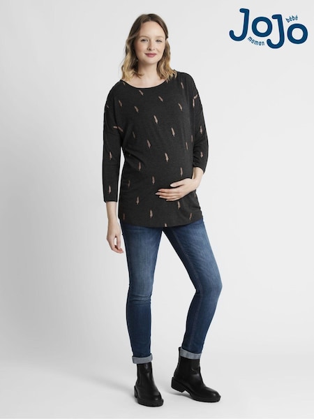 JoJo Maman Bébé Foil Print Maternity & Nursing Top (C65751) | €54