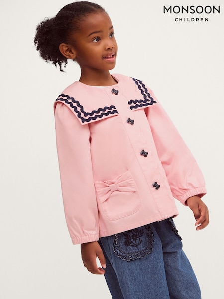 Pink - Monsoon Bow Sailor Jacket