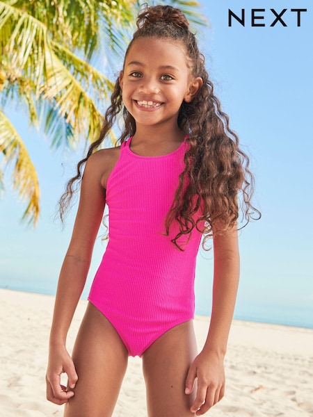 Pink - Textured Swimsuit (3-16yrs) (C66009) | 10 € - 13 €