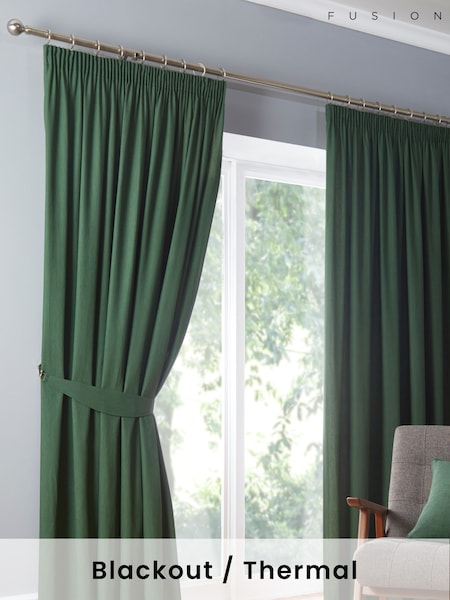 Fusion Dijon Blackout & Thermal Insulated Curtains (C66037) | €47 - €142