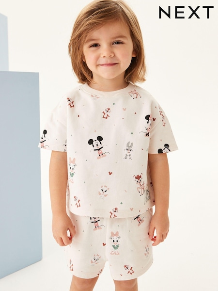 Cream Character Disney Short Co-ord (3mths-7yrs) (C66083) | €10 - €12