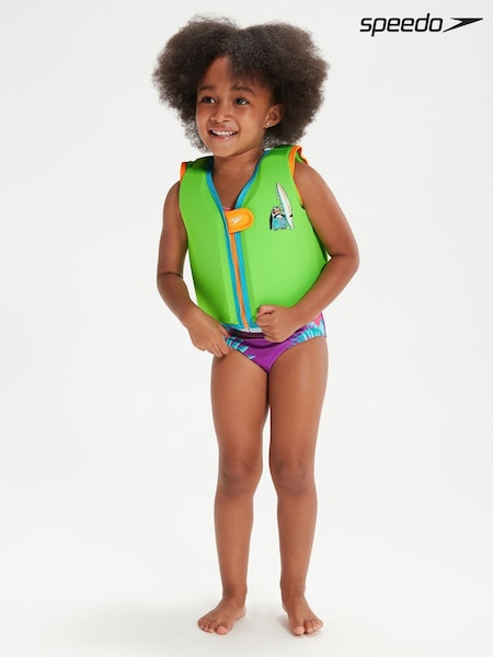 Verde/Albastru - Speedo Bebeluș Learn to Swim Float Vest (C66121) | 223 LEI