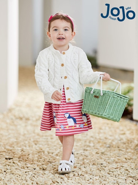 Jojo Maman Bébé Cosy Cable Cardigan (C66355) | €41