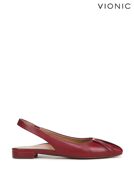 Rot - Vionic Gabriela Regular Fit Arch Support Slingbacks