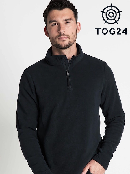 Tog 24 Black Revive Quarter Zip Fleece (C66751) | $44