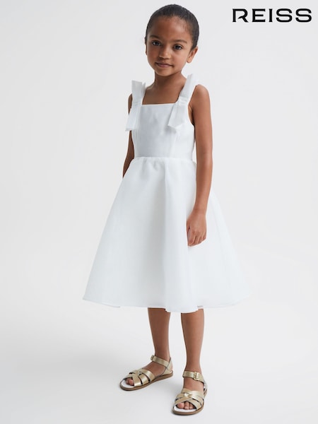 Reiss Ivory Selena Tulle Strappy Occasion Dress (C66789) | €120