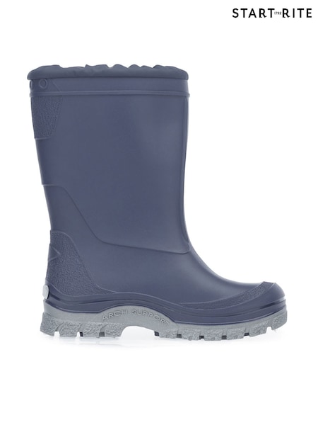 Start Rite Blue Mudbuster Fleece Lined Cosy Wellies (C67057) | ₪176