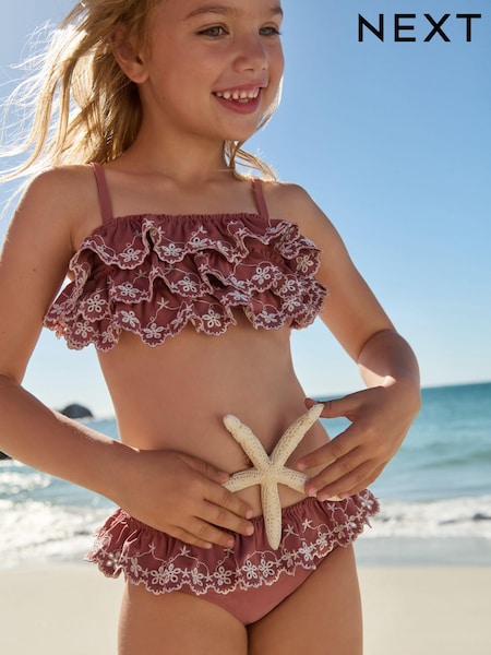 Rust Brown Tiered Bikini (3-16yrs) (C67344) | € 8 - € 11