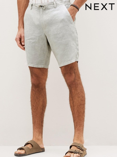 Bone Natural Linen Shorts (C67361) | € 24