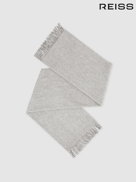 Светло-серый - Reiss Picton Wool-Cashmere Scarf (C67434) | €134