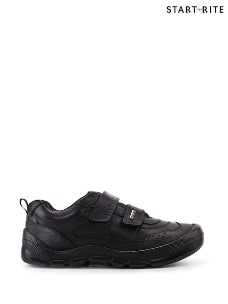 Start Rite Trooper Black Leather Tough School Shoes (C67836) | €99
