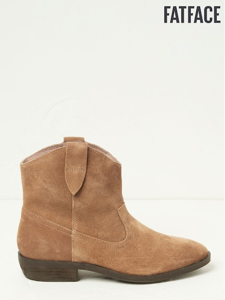 FatFace Brown Suede Pixie Boots (C68237) | €60