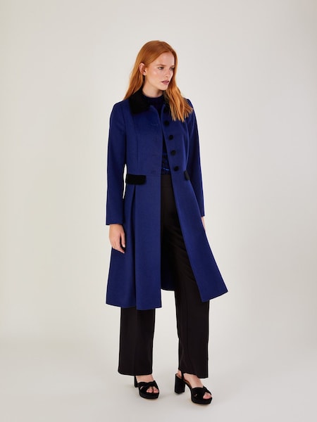 Monsoon Blue Opal Opera Coat In Wool Mix (C68698) | €100