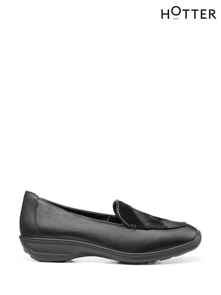 Hotter Faith II Black Slip-On Shoes (C68781) | € 70