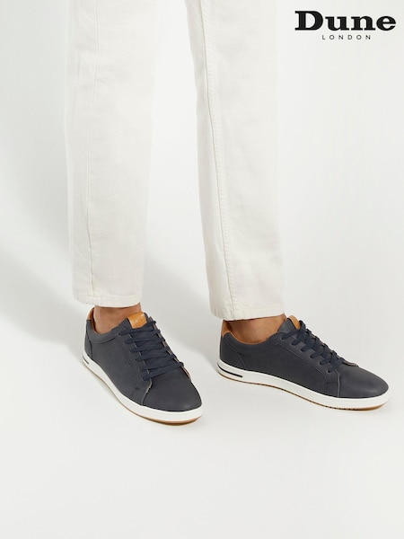 Dune London Blue Standard Fit Tezzy Perf Trainers (C68814) | €113