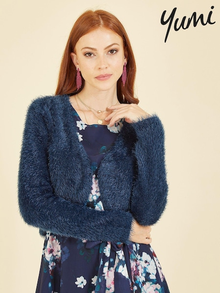 modra - Yumi Eyelash Knit Bolero (C68978) | € 47