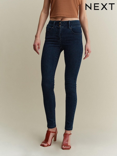 Inky Blue Denim Lift Slim And Shape Skinny Jeans (C69083) | ₪160
