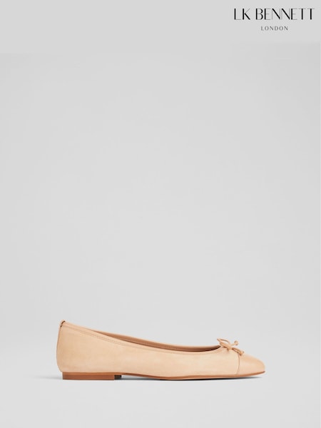 LK Bennett Leather And Patent Kara Toe Cap Ballerinas (C69414) | 1,037 LEI