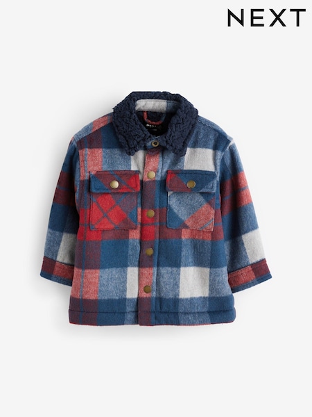 Red Borg Collar Shacket (3mths-7yrs) (C69582) | €13.50 - €17.50