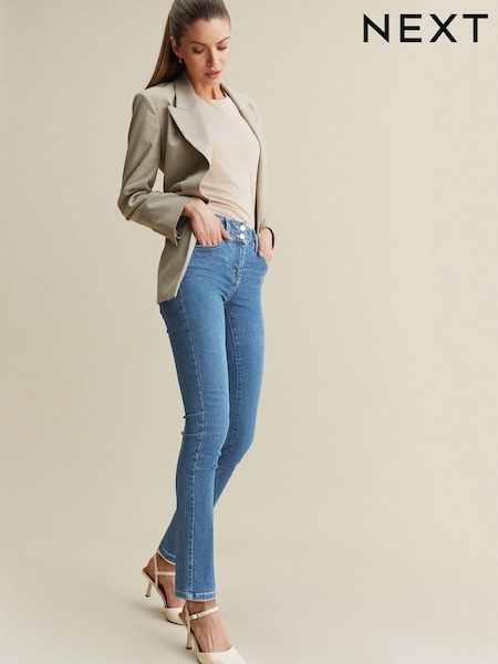 Mid Blue Denim Slim Lift And Shape Jeans (C70121) | €9