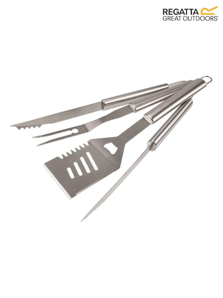 Regatta Black BBQ Stainless Steel Utensils (C70191) | €26