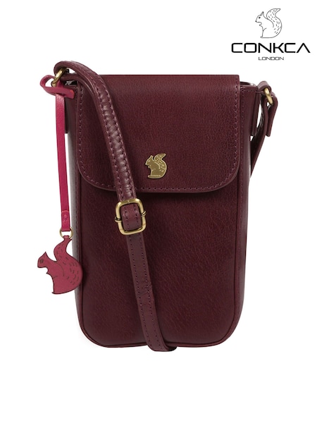 Conkca Buzz Leather Cross-Body Phone Bag (C70349) | €50