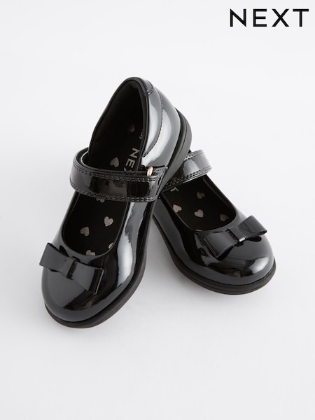 שחור לכה - Infant School Bow Mary Jane Shoes (C70829) | ‏80‏₪ - ‏105‏ ₪
