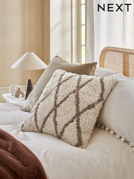 Natural Tufted Berber Cushion (C71114) | €28