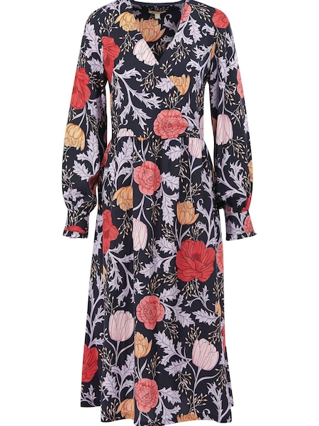 Barbour® Navy Floral Nahla Wrap Dress (C71563) | €56