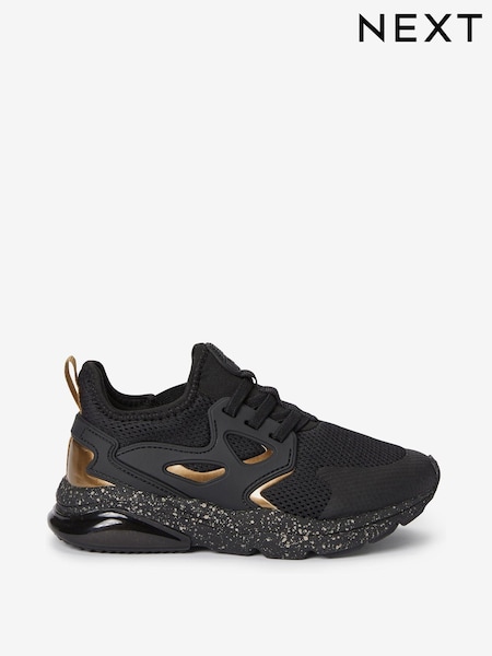 Black/Gold Pull On Trainers (C71604) | €33 - €46