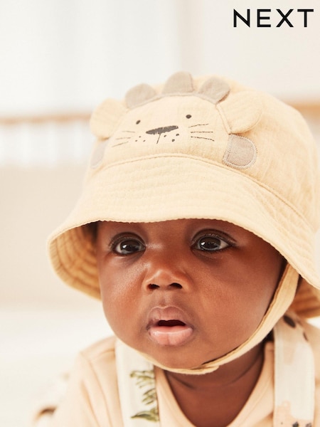 Песочно-коричневый - Character Baby Bucket Hat (0mths-2yrs) (C71638) | €7