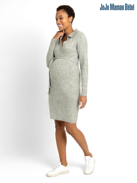 JoJo Maman Bébé Collared Knitted Maternity Dress (C71748) | 79 €