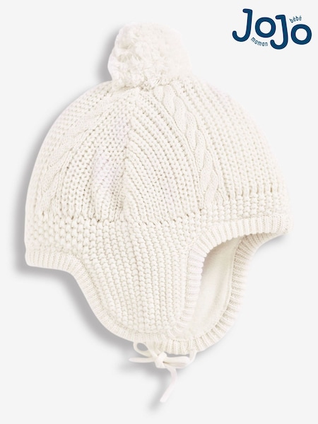 Cream - Jojo Maman Bébé Bequeme Zopfstrickmütze (C71877) | 23 €