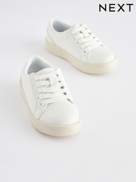 White Lace-Up Shoes (C72316) | € 13