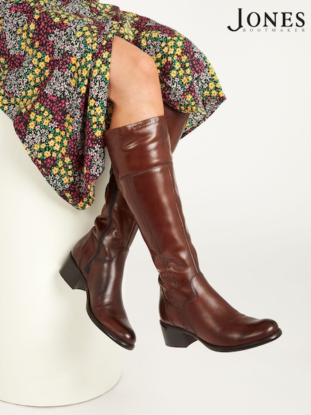 Marrón - Jones Bootmaker Rachel Leather Rider Boots (C72818) | 269 €