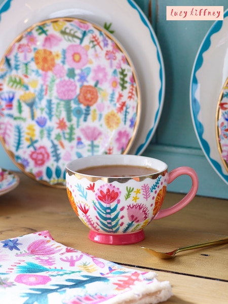 Lucy Tiffney Floral Footed Mug (C72878) | €13