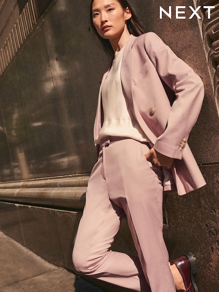 Pink Tailored Straight Trousers (C72887) | €24